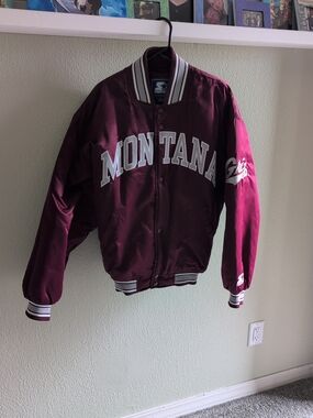 Vintage Montana Grizzly Satin Men's Jacket M